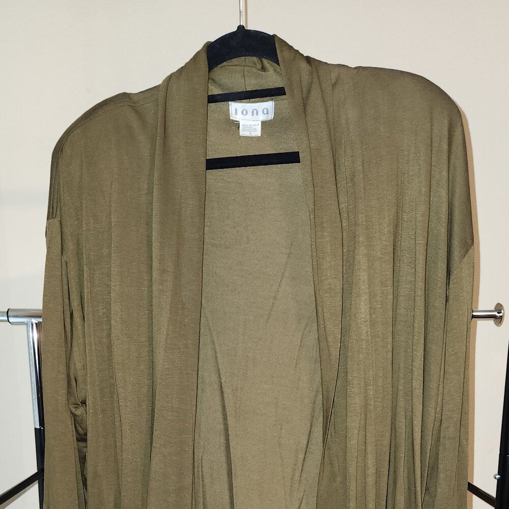 IONA Long Sleeve Olive Green Duster